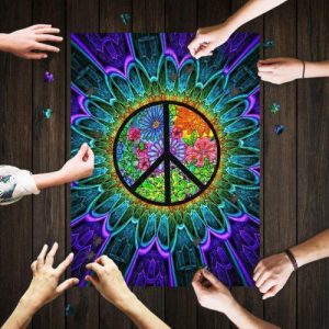 Hippie Just A Little Something To Brighten Your Day Jigsaw Puzzle Set
