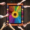 Hippie Sunflower Jigsaw Puzzle Set