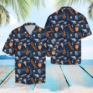 Hockey Slapshot Hawaiian Shirt Summer Button Up