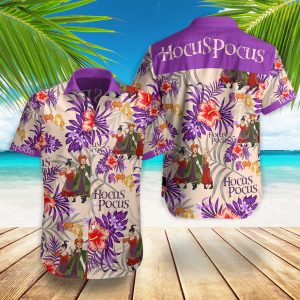 Hocus Pocus Hawaiian Shirt Summer Button Up