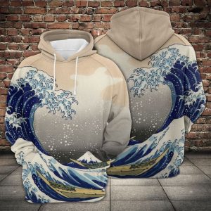 Hokusai 3D Printed Hoodie/Zipper Hoodie