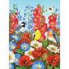 Hollyhock Fence Jigsaw Puzzle Set
