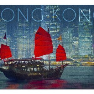 Hong Kong Aqua Luna Jigsaw Puzzle Set