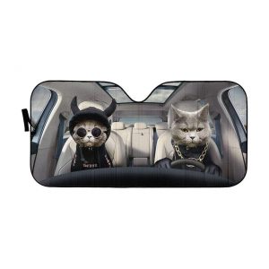 Hoodie Chartreux Cats Car Auto Sun Shade