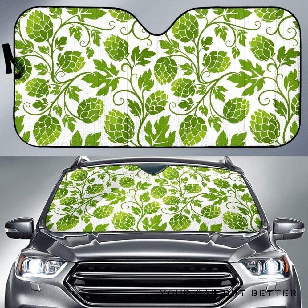 Hop Pattern Car Auto Sun Shade Hop Pattern Car Auto Sun Shade