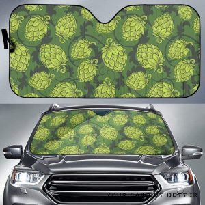 Hop Pattern Hop Cone Car Auto Sun Shade
