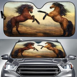 Horse Car Auto Sun Shade