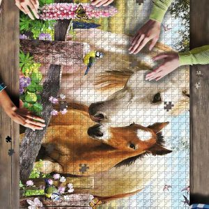 Horse Couple Jigsaw Puzzle Set