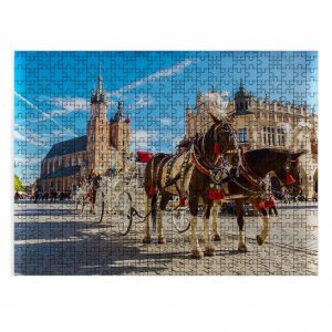 Horse In Krakow Poland Jigsaw Puzzle Set