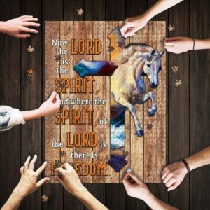 Horse. Now The Lord Is The Spirit Jigsaw Puzzle Set