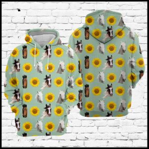 Horses And Sunflowers 3D Printed Hoodie/Zipper Hoodie