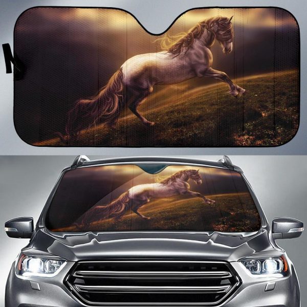 Horses Car Auto Sun Shade