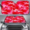 Hot Pink Camouflage Car Auto Sun Shade