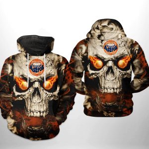 Houston Astros MLB Skull 3D Printed Hoodie/Zipper Hoodie