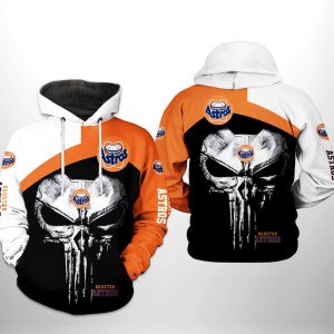 Houston Astros MLB Skull Punisher 3D Printed Hoodie/Zipper Hoodie