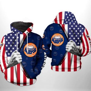 Houston Astros MLB US Flag 3D Printed Hoodie/Zipper Hoodie