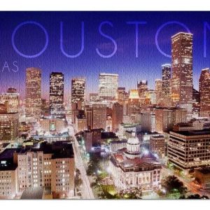 Houston At Night Jigsaw Puzzle Set