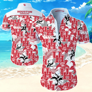Houston Cougars Hawaiian Shirt Summer Button Up