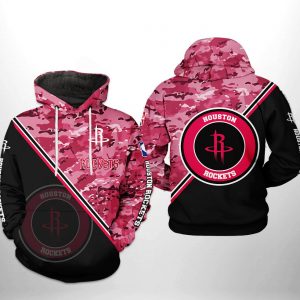 Houston Rockets NBA US Camo Team 3D Printed Hoodie/Zipper Hoodie