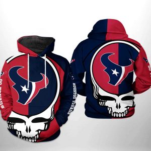Houston Texans NFL Grateful Dead 3D Printed Hoodie/Zipper Hoodie