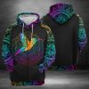 Hummingbird 3D Printed Hoodie/Zipper Hoodie