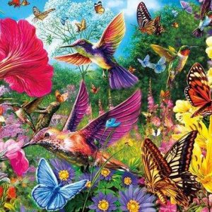 Hummingbird Garden Jigsaw Puzzle Set