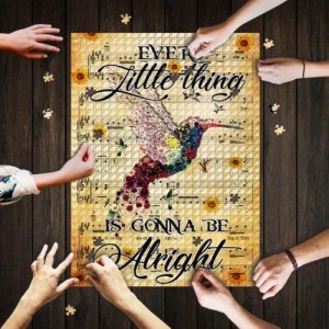 Hummingbird. Every Little Thing Gonna Be Alright Jigsaw Puzzle Set