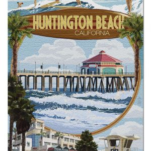 Huntington Beach Jigsaw Puzzle Set