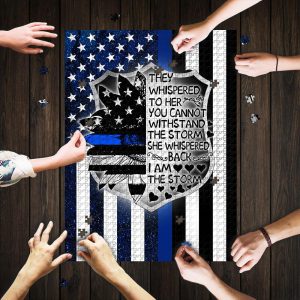 I Am The Storm Female Police Jigsaw Puzzle Set