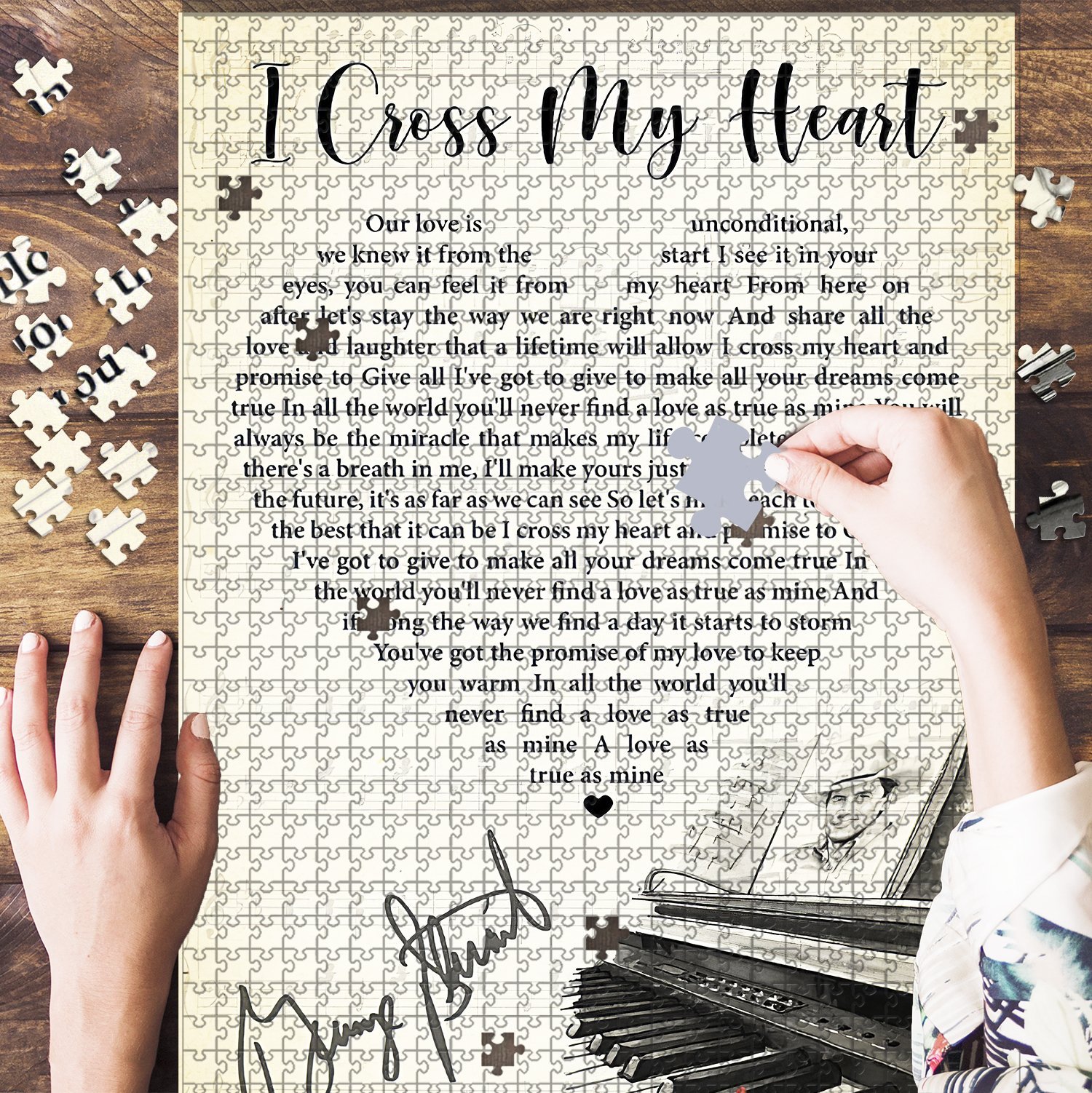 I Cross My Heart Jigsaw Puzzle Set I Cross My Heart Jigsaw Puzzle Set