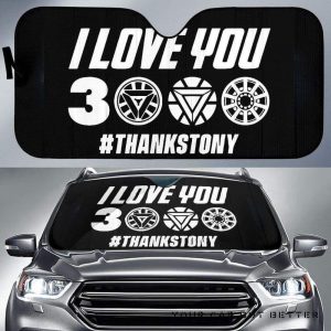 I Love You 3000 Thanks Tony Car Auto Sun Shade