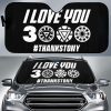 I Love You 3000 Thanks Tonys Car Auto Sun Shade