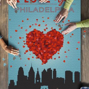I Love You Philadelphia Jigsaw Puzzle Set