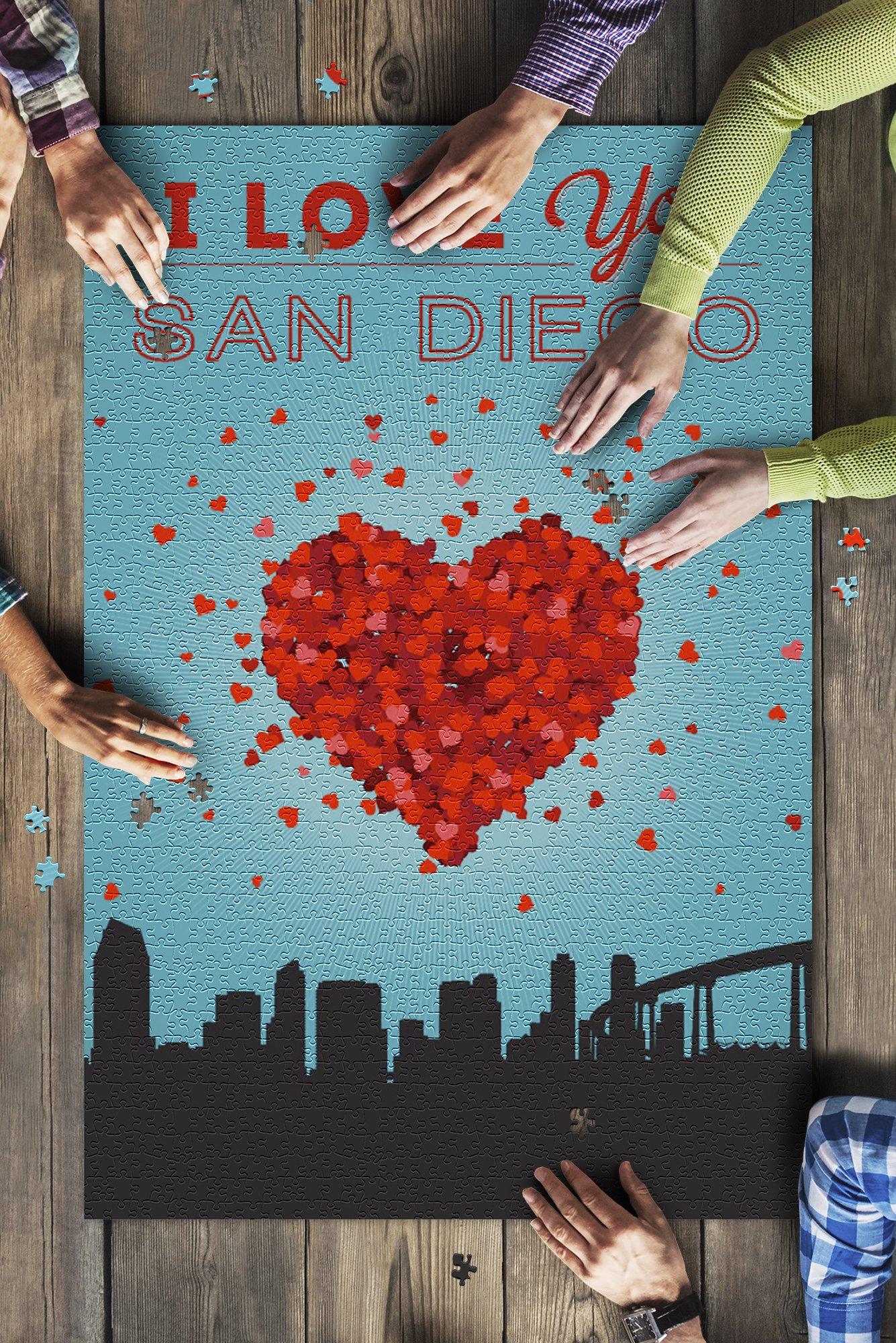 I Love You San Diego, California Jigsaw Puzzle Set I Love You San Diego, California Jigsaw Puzzle Set