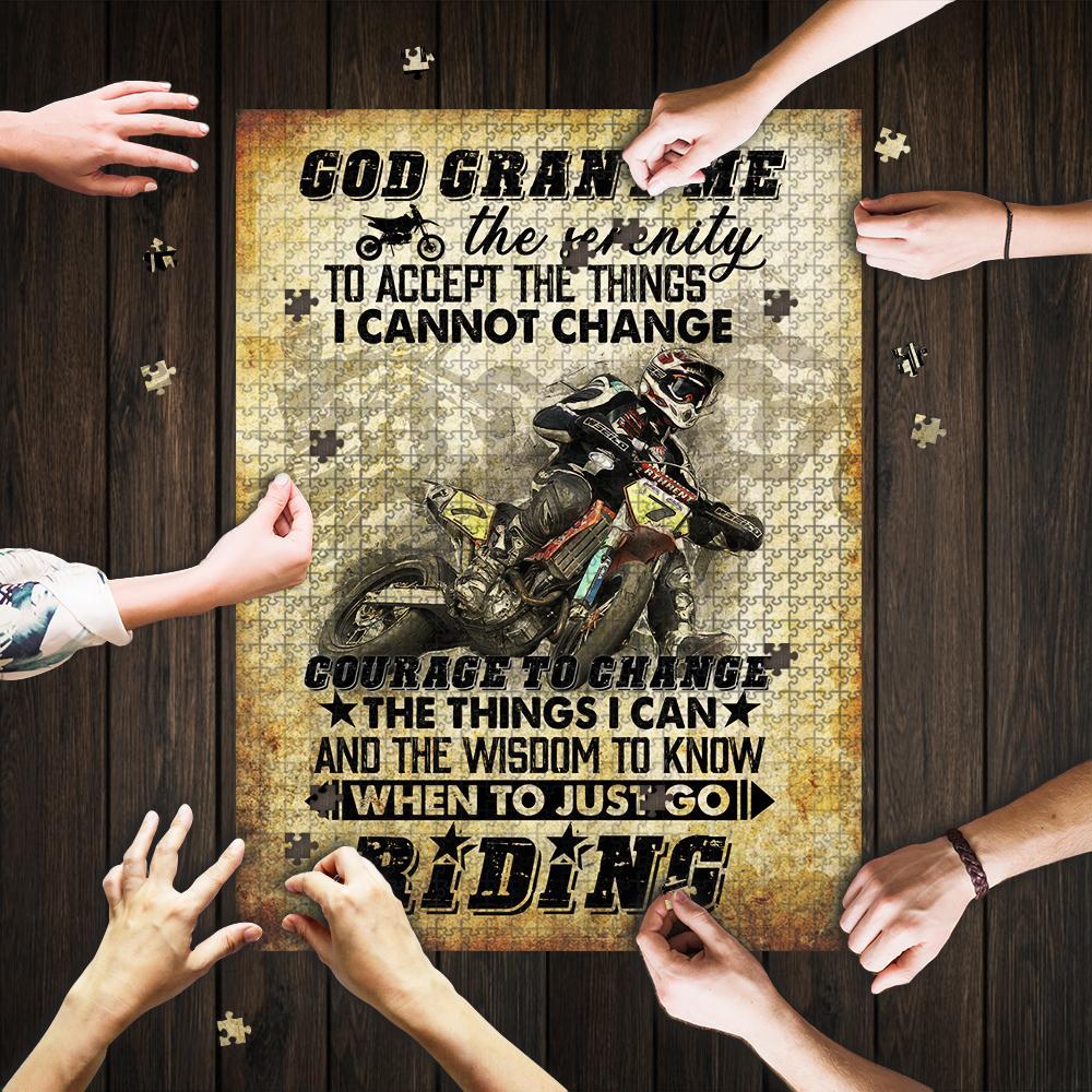 I Ride To Feel Strong Motocross Jigsaw Puzzle Set I Ride To Feel Strong Motocross Jigsaw Puzzle Set