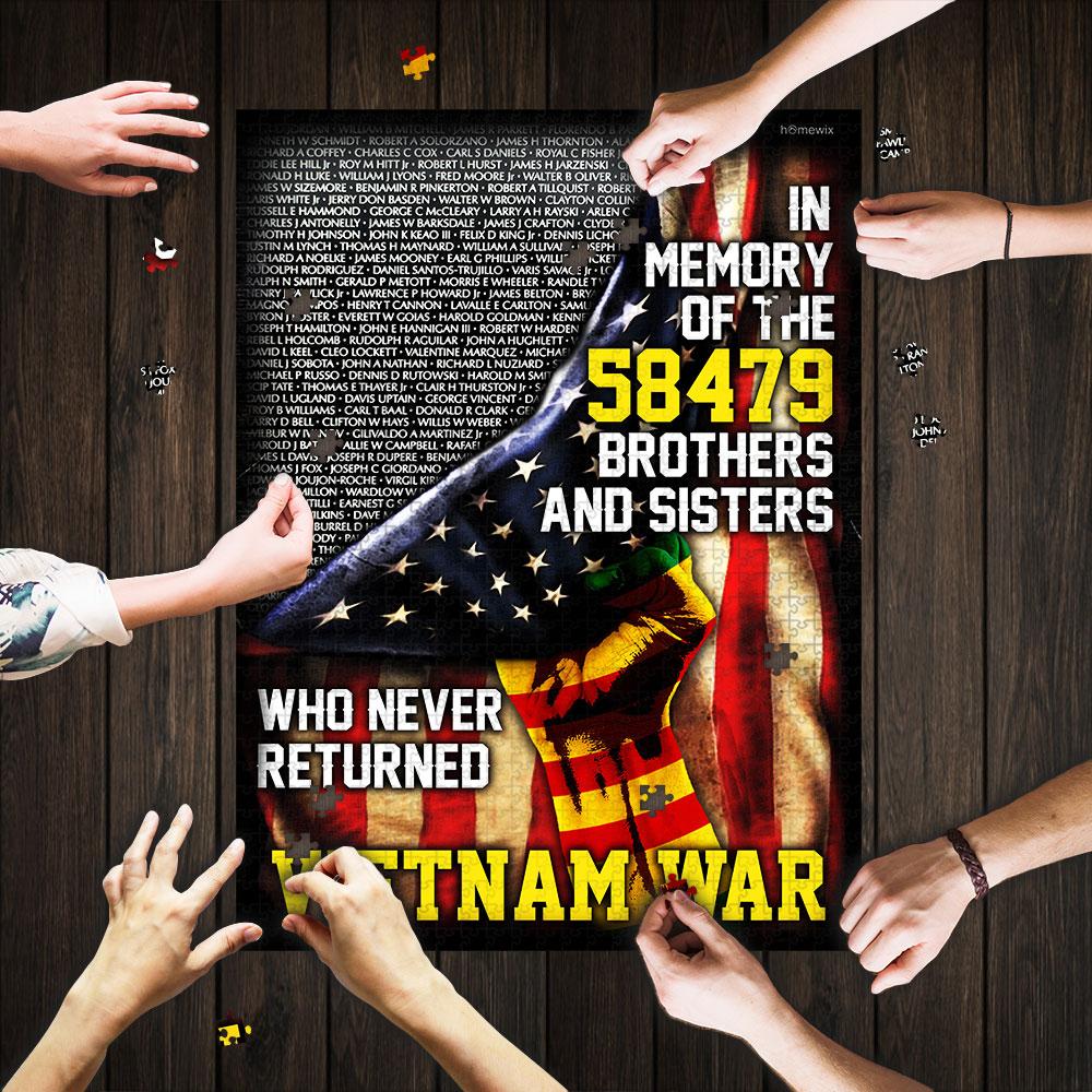 I Will Never Forget Vietnam Veteran Jigsaw Puzzle Set I Will Never Forget Vietnam Veteran Jigsaw Puzzle Set