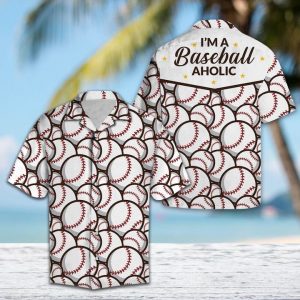 I am A Baseball Aholic Hawaiian Shirt Summer Button Up