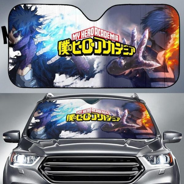 Ice And Fire My Hero Academia Car Auto Sun Shade