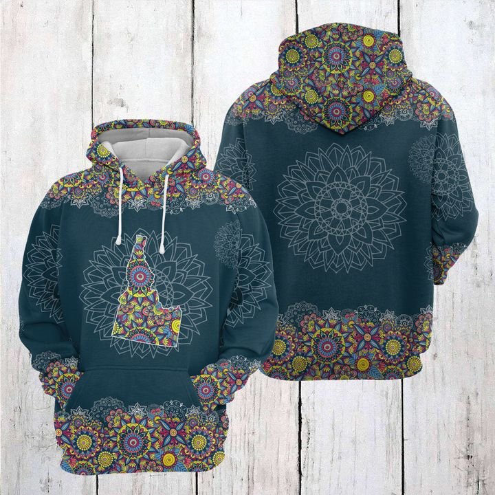 Idaho Mandala 3D Printed Hoodie/Zipper Hoodie Idaho Mandala 3D Printed Hoodie/Zipper Hoodie