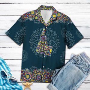 Idaho Mandala Hawaiian Shirt Summer Button Up