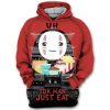 Idk Man Just Eat No Face Spirited Away Studio Ghibli 3D Printed Hoodie/Zipper Hoodie