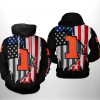Illinois Fighting Illini NCAA US Flag 3D Printed Hoodie/Zipper Hoodie