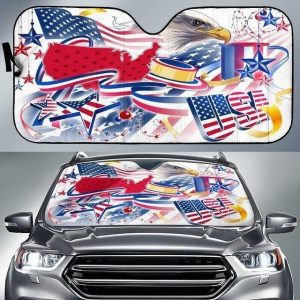 Independence Day Car Auto Sun Shade