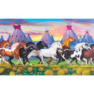 Indian Ponies Jigsaw Puzzle Set