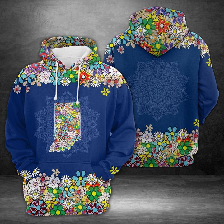 Indiana Flower 3D Printed Hoodie/Zipper Hoodie Indiana Flower 3D Printed Hoodie/Zipper Hoodie