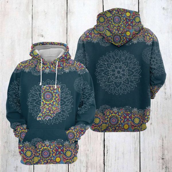 Indiana Mandala 3D Printed Hoodie/Zipper Hoodie