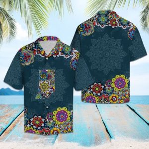 Indiana Mandala Hawaiian Shirt Summer Button Up
