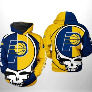 Indiana Pacers NBA Grateful Dead 3D Printed Hoodie/Zipper Hoodie