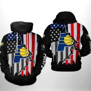 Indiana Pacers NBA US Flag Team 3D Printed Hoodie/Zipper Hoodie