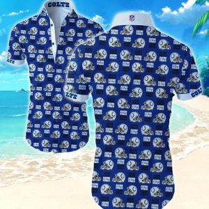 Indianapolis Colts Hawaiian Shirt Summer Button Up